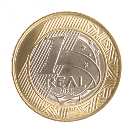 Moeda 1 Real 2025 FC Bimetálico Ø27mm 7gr.