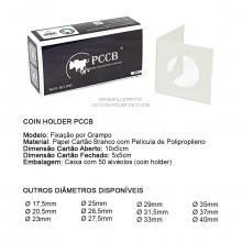 Coins Holder Porta Moedas Grampeável PCCB