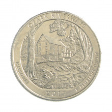 Quarter Dollar 2017 P FC Missouri: Ozark Riverways
