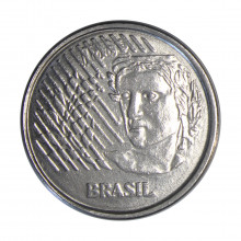 Moeda V-447 10 Centavos 1995 MBC+  Aço Inoxidável Ø22mm 3,6gr.