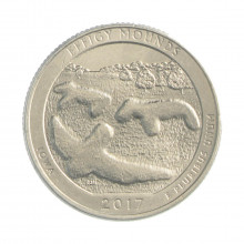 Quarter Dollar 2017 P SOB/FC Iowa: Effigy Mounds
