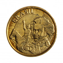 Moeda V-504 10 Centavos 2011 SOB/FC  Aço Revestido de Bronze Ø20mm 4,8gr.