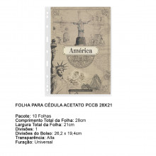 Folha para Cédula Acetato 28x21