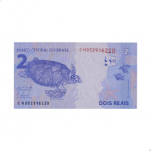 Cédula RL2.012 2 Reais CH 2015 FE - Joaquim Vieira F. Levy / Alexandre A. Tombini