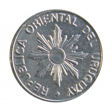 Km#95 1 Novo Peso 1989 SOB/FC Uruguai América