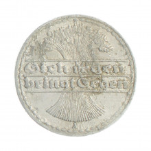 Km#27 50 Pfenning 1922 A MBC Alemanha Europa Império Alemão