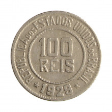 Moeda-V-083-100-Réis-1929-MBC+-Cupro-Níquel-21mm-5gr