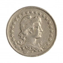 Moeda V-083 100 Réis 1929 MBC+  Cupro-Níquel Ø21mm 5gr.