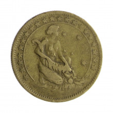 Moeda V-125 500 Réis 1927 MBC  Bronze-Alumínio Ø22,5mm 4gr.