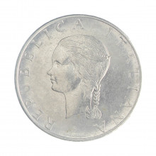 Km#106 100 Liras 1979 R MBC Itália Europa FAO Aço Iox 27.8(mm) 8(gr)