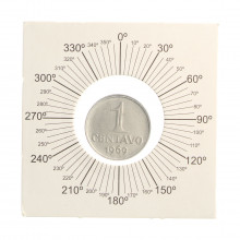 Moeda V-288B 1 Centavo 1969 MBC  Reverso Horizontal Aço Inoxidável Ø17mm 2,6gr.