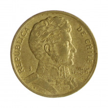 Km#228.2 10 Pesos 1993 SO MBC Chile  América  Cobre-alumínio-níquel 21(mm) 3.5(gr)