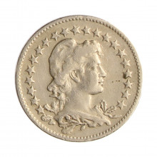 Moeda V-083 100 Réis 1929 MBC  Cupro-Níquel Ø21mm 5gr.