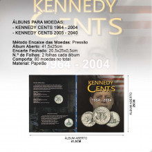 Álbum Duplo Kennedy Cents 1964 - 2040