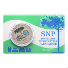 Medalha 2023 FC Brasil América 170 Anos da Emancipação Política do Paraná (SNP)  Cupro-Níquel Ø30mm 10,15gr.