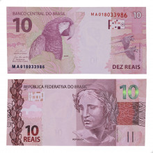 Cédula MA 10 Reais 2024 FE - Fernando Haddad / Roberto Campos Neto