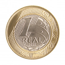 Moeda 1 Real 2025 FC Bimetálico Ø27mm 7gr.