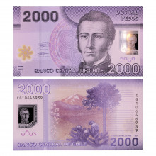 Cédula P#162 2000 Pesos 2021 Polímero Chile América FE