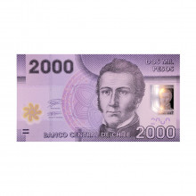 Cédula P#162 2000 Pesos 2021 Polímero Chile América FE