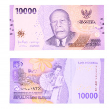 Cédula P#165 10000 Rupiah 2022 Indonésia Ásia FE