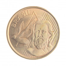 Moeda V-479 5 Centavos 2013 SOB Aço R Cobre Ø22mm 4,1gr.