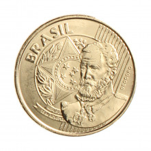 Moeda 25 Centavos 2025 FC  Aço Revestido de Bronze Ø25mm 7,5gr.