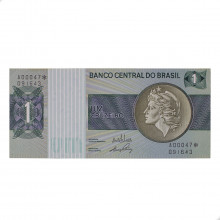 Cédula C-129a 1 Cruzeiro 1970 Série 00047 *A SOB/FE