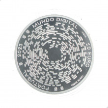 Estojo Moeda KM#952 10 Euro 2023 Proof Portugal Europa Mundo Digital Prata 925 Ø40mm 27gr.