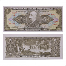 Cédula C-068 5 Cruzeiros 1956 SOB