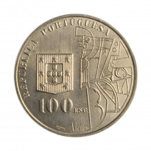 Moeda KM#644 100 Escudos 1987 FC Portugal Europa 100º Aniversário do nascimento de Amadeo de Souza-Cardoso Cupro-Níquel