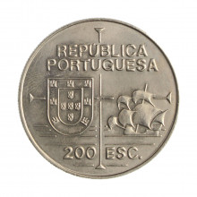 Moeda KM#661 200 Escudos 1992 FC Portugal Europa Califórnia Cupro-Níquel Ø36mm 21,1gr.