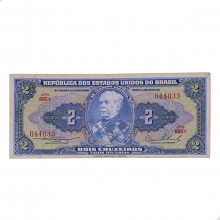 Cédula C-015 2 Cruzeiros 1954 MBC