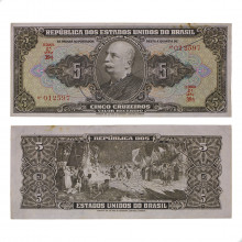 Cédula C-065 5 Cruzeiros 1950 MBC