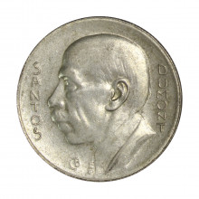 Moeda P-721 5000 Réis 1936 MBC+ Santos Dumont Prata 0.600 Ø27,5mm 10gr.