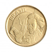 Moeda 10 Centavos 2025 FC Aço Revestido de Bronze Ø20mm 4,8gr.