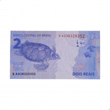 Cédula RL2.006 2 Reais BA 2014 SOB/FE - Guido Mantega 2ª Chancela / Alexandre A. Tombini