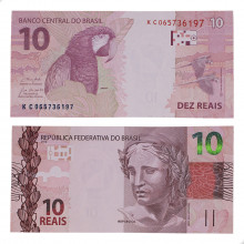 Cédula C-350 KC 10 Reais 2022 FE - Paulo Roberto N. Guedes / Roberto Campos Neto