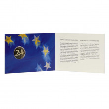 Blister Moeda KM#772 2 Euros 2007  FC Portugal América  Portugal exerce a Presidência do Conselho da União Europeia PROO