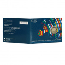 Blister Moeda KM#772 2 Euros 2007  FC Portugal América  Portugal exerce a Presidência do Conselho da União Europeia PROO