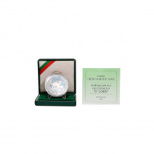 Estojo Moeda KM#676a 1000 Escudos 1994 FC Portugal Europa Vida Selvagem Ameaçada de Extinção - O Lobo PROOF Prata 0.925
