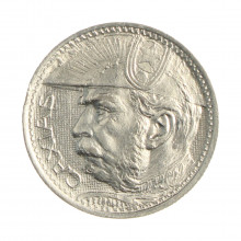Moeda P-720 2000 Réis 1935 MBC/SOB Duque de Caxias Prata 500 Ø26mm 8gr.