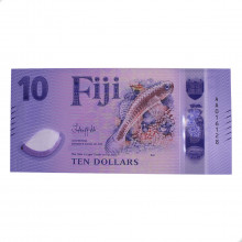 Cédula P#New 10 Dollars 2026 Polímero Fiji Oceania FE