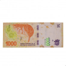 Cédula P#366a1 1000 Pesos 2017-2018  Argentina América SOB