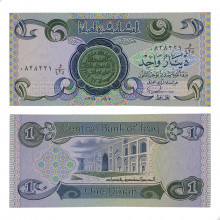 Cédula P#69a.3 1 Dinar 1984  Iraque Ásia FE