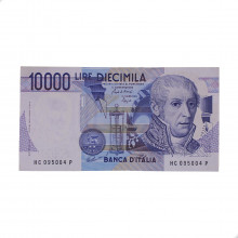 Cédula P#112b 10000 Lire 1984 Itália Europa MBC+