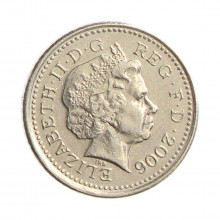 Moeda KM#988 5 Pence 2006 MBC Reino Unido Europa Cobre-níquel Ø18mm 3,25gr.
