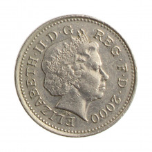 Moeda KM#989 10 Pence 2000 MBC+ Reino Unido Europa Cobre-níquel Ø24,5mm 6,5gr.
