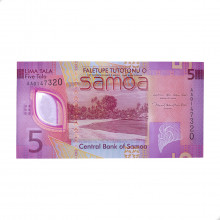 Cédula P#New 5 Tala 2023 Polímero Samoa Oceania FE