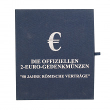 Estojo 13 Moedas Comemorativo Oficial de 2 Euro 2007 C/ Certificados FC