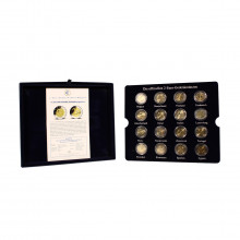 Estojo 16 Moedas Comemorativo 1999 - 2009 C/ Certificados FC